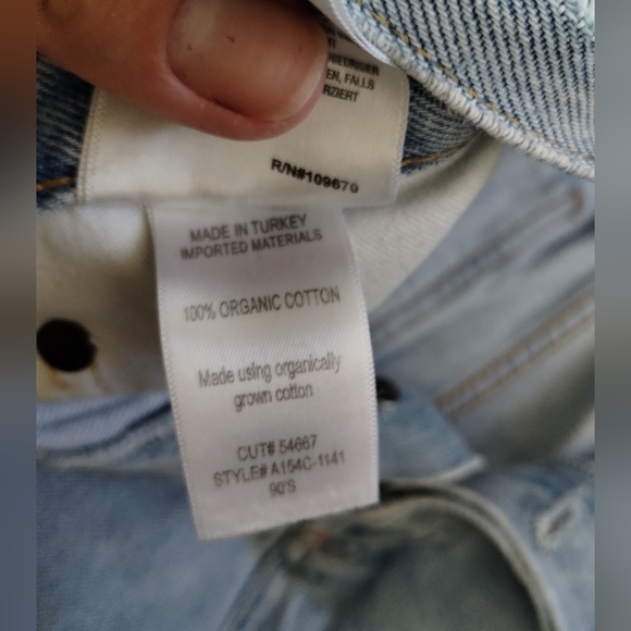 Agolde Light Blue Distressed Straight Leg Women's Jeans 29 - Picture 3 of 6